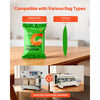 VEVOR Continuous Bag Band Sealing Machine, 0.24-0.47 in Seal Width, Vertical Band Sealer Machine with Roller Printing , Temp & Speed Adjustable, Heat Sealing Machine for 0.001-0.03 in Plastic Bags