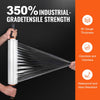 VEVOR Stretch Film, 15 inches x 1000 feet, 3 Pack, 60 Gauge Industrial Strength Clear Durable Stretch Wrap Roll, Heavy Duty Shrink Film Stretch Wrap with Handles for Pallet Wrapping Shipping Moving