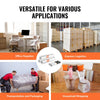 VEVOR Stretch Film, 15 inches x 1000 feet, 3 Pack, 60 Gauge Industrial Strength Clear Durable Stretch Wrap Roll, Heavy Duty Shrink Film Stretch Wrap with Handles for Pallet Wrapping Shipping Moving