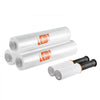 VEVOR Stretch Film, 15 inches x 1000 feet, 3 Pack, 60 Gauge Industrial Strength Clear Durable Stretch Wrap Roll, Heavy Duty Shrink Film Stretch Wrap with Handles for Pallet Wrapping Shipping Moving
