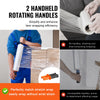 VEVOR Stretch Film, 15 inches x 1000 feet, 4 Pack, 60 Gauge Industrial Strength Clear Durable Stretch Wrap Roll, Heavy Duty Shrink Film Stretch Wrap with Handles for Pallet Wrapping Shipping Moving