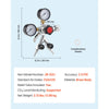 VEVOR CO2 Regulator, Dual-Gauge Dual-Valve Beer Keg Regulator, 0–60 PSI Adjustable Pressure, Heavy-Duty CO2 Tank Gas Regulator with 2 Check Valves, for Draft Beer Homebrewing, Fits CGA320 Interface