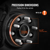 VEVOR Wheel Spacers, 1.5" 5"x5.5" Wheel Adapters, 5 Lug Forged Spacer, 71.5 mm Bore Hubcentric M1/2-20 Studs Spacers, Fit for Jeep Journey, WRANGLER JK JKU, Commander XK, Marquis, 4 PCS Black