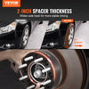 VEVOR Wheel Spacers, 2" 8"x6.5" Wheel Adapters, 8 Lug Forged Spacer, 126 mm Bore Hubcentric 9/16"-18 Studs Spacers, Fit for Dodge Ram 2500, Ram 3500 and Ford F250,  F350, 2 PCS Black