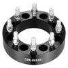 VEVOR Wheel Spacers, 2" 8"x6.5" Wheel Adapters, 8 Lug Forged Spacer, 126 mm Bore Hubcentric 9/16"-18 Studs Spacers, Fit for Dodge Ram 2500, Ram 3500 and Ford F250,  F350, 2 PCS Black