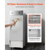 VEVOR Commercial Reach-In Freezer 29" W, 22 Cu.Ft Stainless Steel Upright Freezer with Single Door, Auto-Defrost, 4 Adjustable Shelves, -11 to 14℉ Temp Control, LED Light, ETL Certified