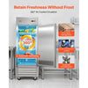 VEVOR Commercial Reach-In Refrigerator 29" W, 22 Cu.Ft Stainless Steel Upright Refrigerator with Single Door, Auto-Defrost, 4 Adjustable Shelves, 32 to 50℉ Temperature Control, ETL Certified