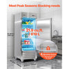 VEVOR Commercial Reach-In Refrigerator 29" W, 22 Cu.Ft Stainless Steel Upright Refrigerator with Single Door, Auto-Defrost, 4 Adjustable Shelves, 32 to 50℉ Temperature Control, ETL Certified