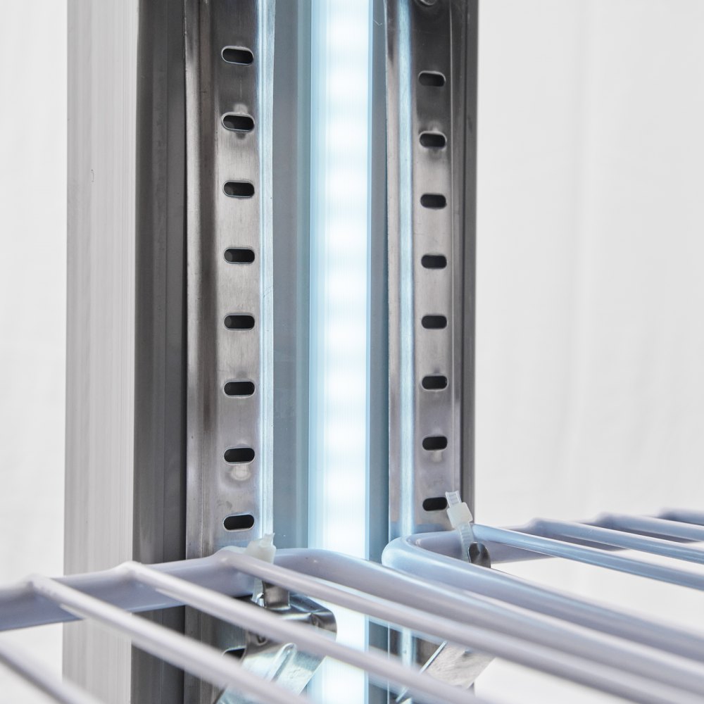 VEVOR Commercial Freezer, 32.2 in Width Reach In Upright-Freezer Double Door, 43.2 Cu.ft Auto-Defrost Stainless Steel Freezer with 8 Adjustable Shelves, -11 to 14℉ Temp Control, LED Light, 4 Wheels