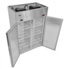 VEVOR Commercial Refrigerator and Freezer Combo, 31.89 in Width Reach In Upright-Freezer Double Door, 31.1 Cu.ft Auto-Defrost Stainless Steel Freezer with 8 Adjustable Shelves, LED Light, 4 Wheels