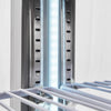 VEVOR Commercial Refrigerator and Freezer Combo, 31.89 in Width Reach In Upright-Freezer Double Door, 31.1 Cu.ft Auto-Defrost Stainless Steel Freezer with 8 Adjustable Shelves, LED Light, 4 Wheels