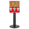 VEVOR Candy Vending Machine, Triple Compartment Candy Vending Machine with Stand, Gumball & Candies Vendings Machines with Built-In Cash Box, Detachable, Vintage Candies Dispenser for Shops, Arcades