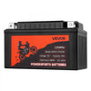 VEVOR Motorcycle Battery, 12 Volt 4Ah, LiFePO4 Lithium Pre-Charged Powersports Battery, Maintenance Free & High Performance, Compatible with ATV, Motorcycle, Jet Skis, Scooter, UTV, and More