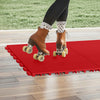 VEVOR Dryland Tiles for Hockey Floor Mat, 12 x 12 in 8 Pcs Interlocking Versatile Training Surface, Dance Floor Tiles, Hockey Training Equipment Board for Shooting (Red, 8 sq. ft/Box)