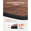 VEVOR Dance Floor Tiles, 12.4 x 12.4 in 25 Piece Interlocking Dance Flooring, Portable Dance Practice Floor with Cushioned Base  (Oak Wood Grain, 25 sq. ft/Box )