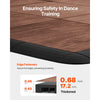 VEVOR Dance Floor Tiles, 12.4 x 12.4 in 9 Piece Interlocking Dance Flooring, Portable Dance Practice Floor with Cushioned Base  (Oak Wood Grain, 9 sq. ft/Box )