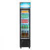 VEVOR Commercial Merchandiser Refrigerator, 7.5 Cu.Ft / 213 L Glass Door Display Refrigerator, Upright Beverage Cooler with Customizable Lightbox, 4 Adjustable Shelves & Soft LED Light for Homes Shops