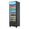 VEVOR Commercial Merchandiser Refrigerator, 15.9 Cu.Ft / 450 L Glass Door Display Refrigerator, Upright Beverage Cooler with Customizable Lightbox, 4 Adjustable Shelves & Soft LED Light for Home Shops