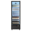 VEVOR Commercial Merchandiser Refrigerator, 12.7 Cu.Ft / 360 L Glass Door Display Refrigerator, Upright Beverage Cooler Fridge with 4 Adjustable Shelves, Soft LED Light & Casters for Homes Shops Bars