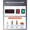 VEVOR Commercial Merchandiser Refrigerator, 36.4 Cu.Ft / 1030L Upright Beverage Cooler, 3 Glass Door Display Refrigerator with Customizable Lightbox, 12 Adjustable Shelves, Soft LED Lighting & Casters