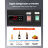 VEVOR Commercial Merchandiser Refrigerator, 20.8 Cu.Ft / 590L Upright Beverage Cooler, 2 Glass Door Display Refrigerator with Customizable Lightbox, 8 Adjustable Shelves, Soft LED Lighting & Casters