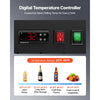 VEVOR Commercial Merchandiser Refrigerator, 29.3 Cu.Ft / 830L Upright Beverage Cooler, 2 Glass Door Display Refrigerator with 8 Adjustable Shelves, Soft LED Light & Casters for Bars Shops Supermarkets