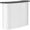 VEVOR Portable Tradeshow Podium Table, 51.18" x 18.31" x 37.4", Display Exhibition Counter Stand Booth Fair with Wall, Foldable Promotion Retail Bar Table Pop Up Podium with Storage Rack, Carrying Bag