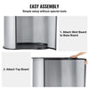 VEVOR Portable Tradeshow Podium Table, 35.43" x 19.29" x 37.01", Display Exhibition Counter Stand Booth Fair with Wall, Foldable Promotion Retail Bar Table Pop Up Podium Counter with Carrying Bag