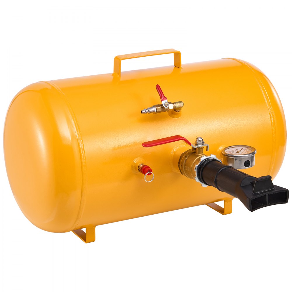 VEVOR Air Tire Bead Seater, 10 Gal / 37.9 L, Heavy Duty Tire Bead Blaster Tool, 87-116 PSI Operating Pressure, Air Trigger Seating Inflator for ATV, Tractor, Pickup, Truck, Jeep, RV, UTV, Yellow
