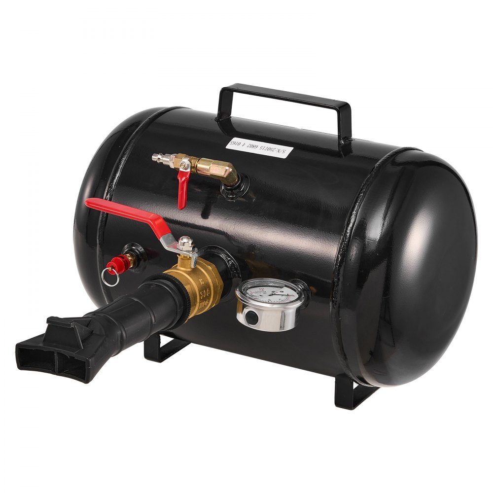 VEVOR Air Tire Bead Seater, 5 Gal / 18.9 L, Heavy Duty Tire Bead Blaster Tool, 87-116 PSI Operating Pressure, Air Trigger Seating Inflator for Pickup, Truck, ATV, Jeep, Van, Lawn Tractor, RV, Black