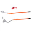 VEVOR Tire Mount Demount Tool, 22.5"-24.5" Manual Steel Tire Changer Mount Demount Removal Tool, with Extra Bead Holder, Tubeless Truck Bead Breaker, 3 PCS Tire Changing Tools, Orange
