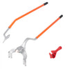 VEVOR Tire Mount Demount Tool, 22.5"-24.5" Manual Steel Tire Changer Mount Demount Removal Tool, with Extra Bead Holder, Tubeless Truck Bead Breaker, 3 PCS Tire Changing Tools, Orange