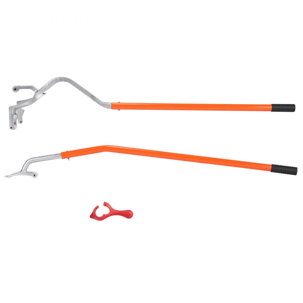 VEVOR Tire Mount Demount Tool, 22.5"-24.5" Manual Steel Tire Changer Mount Demount Removal Tool, with Extra Bead Holder, Tubeless Truck Bead Breaker, 3 PCS Tire Changing Tools, Orange