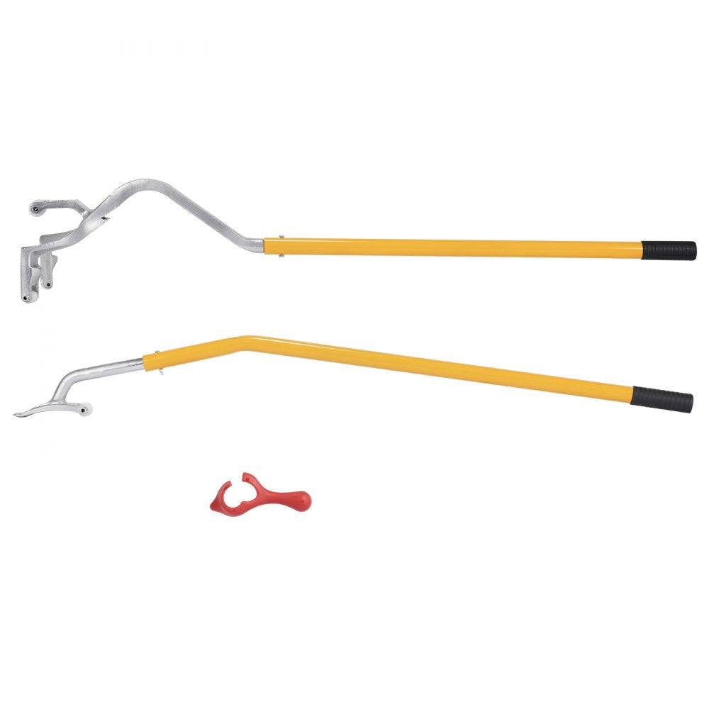 VEVOR Tire Mount Demount Tool, 22.5-24.5 inch Manual Steel Tire Changer Mount Demount Removal Tool, with Extra bead holder, Tubeless Truck Bead Breaker, 3 PCS Tire Changing Tools, Orange