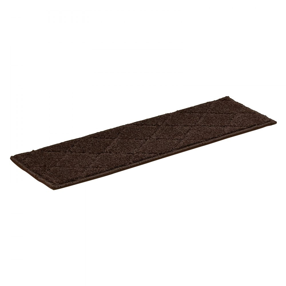 VEVOR Stair Treads, Stairs Carpet Non Slip 9" x 28", Indoor Stair Runner for Wooden Steps, Anti Slip Carpet Soft Edging Stair Rugs Mats for Kids Elders and Dogs, 15 pcs, Brown