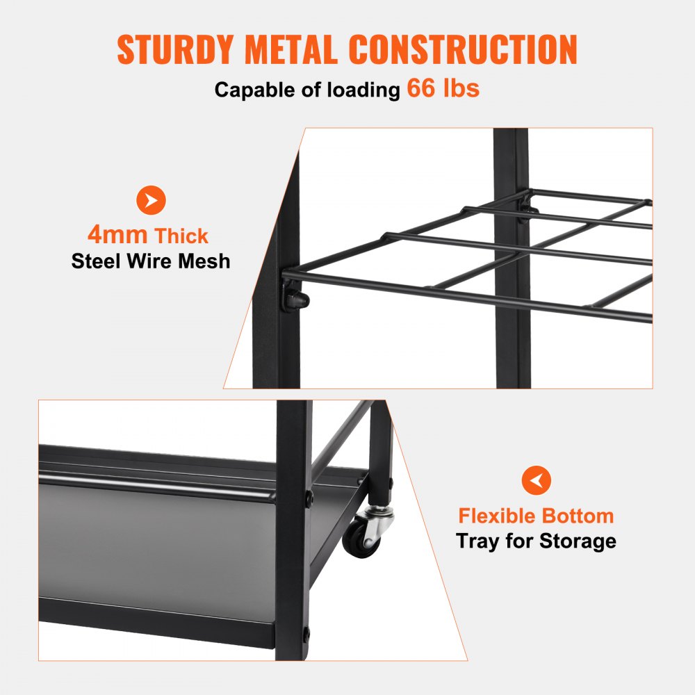 VEVOR Blueprint Storage Rack, 12 Slots Blueprint Holder with Wheels, Mobile Metal Blueprint Storage Cart for Map Poster Architectural Construction Plan, Roll File Organizer for Home, Office, School