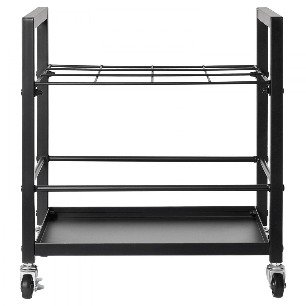 VEVOR Blueprint Storage Rack, 12 Slots Blueprint Holder with Wheels, Mobile Metal Blueprint Storage Cart for Map Poster Architectural Construction Plan, Roll File Organizer for Home, Office, School