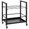 VEVOR Blueprint Storage Rack, 12 Slots Blueprint Holder with Wheels, Mobile Metal Blueprint Storage Cart for Map Poster Architectural Construction Plan, Roll File Organizer for Home, Office, School