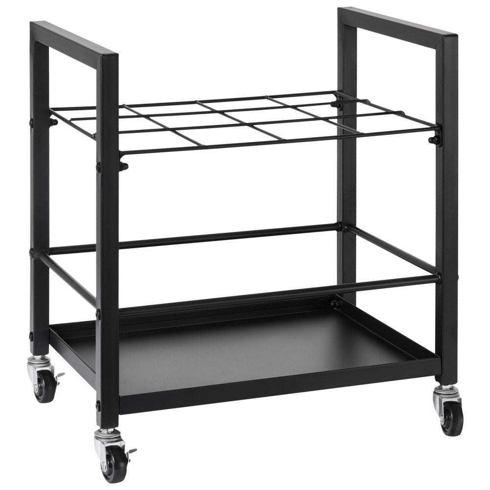 VEVOR Blueprint Storage Rack, 12 Slots Blueprint Holder with Wheels, Mobile Metal Blueprint Storage Cart for Map Poster Architectural Construction Plan, Roll File Organizer for Home, Office, School