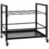 VEVOR Blueprint Storage Rack, 20 Slots Blueprint Holder with Wheels, Mobile Metal Blueprint Storage Cart for Map Poster Architectural Construction Plan, Roll File Organizer for Home, Office, School