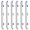 VEVOR Blueprint Clamps, 24 Inches, Blueprint Hanging Clips Binding Strips, Aluminum Construction, Document Storage, for Blue Print, Maps, Construction Paper Posters Plans Drawings Arts, Pack of 6