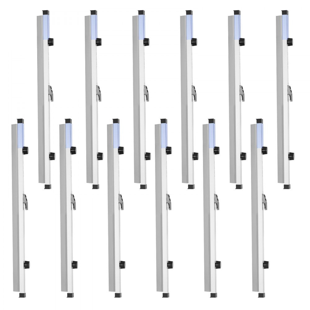 VEVOR Blueprint Clamps, 24 Inches, Blueprint Hanging Clips Binding Strips, Aluminum Construction, Document Storage, for Blue Print, Maps, Construction Paper Posters Plans Drawings Arts, Pack of 12
