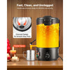 VEVOR Wax Melter for Candle Making, 8.5 Qts, Fast and Even Heating, with Easy Pour Spout and Temperature Control, Grooved Base for Non-Stick and Smooth Flow, Wax Melting Pot for Making Candles Soaps