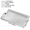 VEVOR Beer Drip Tray, 304 Stainless Steel Kegerator Drip Trays with 4 Non-Slip Rubber Pads and Detachable Cover, Heat / Cold Resistant Beer Tower Drip Pan for Bar Restaurant Coffee Shop Home