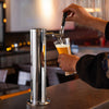 VEVOR Single Faucet Draft Beer Tower Dispenser, Stainless Steel Keg Beer Tower, Kegerator Tower Kit with Pre-Assembled Tubing and Self-Closing Faucet Shank for Party, Bar, Pub, Restaurant