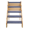 VEVOR Wood Pet Stairs, 5-Step Dog Stairs for High Beds, Sofa & Cars, 150lbs Load Capacity, Non-Slip Surface, Stable Cat & Dog Step Ladder for Small Medium Large Older Pet Puppy Essentials