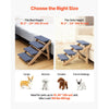VEVOR Wood Pet Stairs, 4-Step Dog Stairs for Beds, Sofa & Cars, 150lbs Load Capacity, Floded Flat Design, Stable & Sturdy Cat & Dog Step Ladder for Small Medium Large Older Pet Puppy Essentials