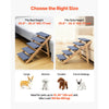 VEVOR Wood Pet Stairs, 5-Step Dog Stairs for Beds, Sofa & Cars, 150lbs Load Capacity, Floded Flat Design, Stable & Sturdy Cat & Dog Step Ladder for Small Medium Large Older Pet Puppy Essentials