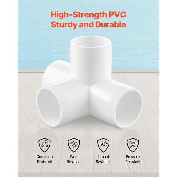 Vevor PVC Fittings 4-Way 1