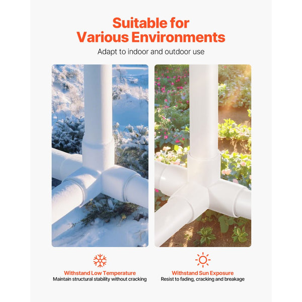 Vevor PVC Fittings 4-Way 1